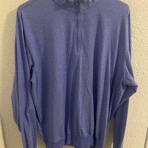 Men's Blue Quarter-Zip Sweater